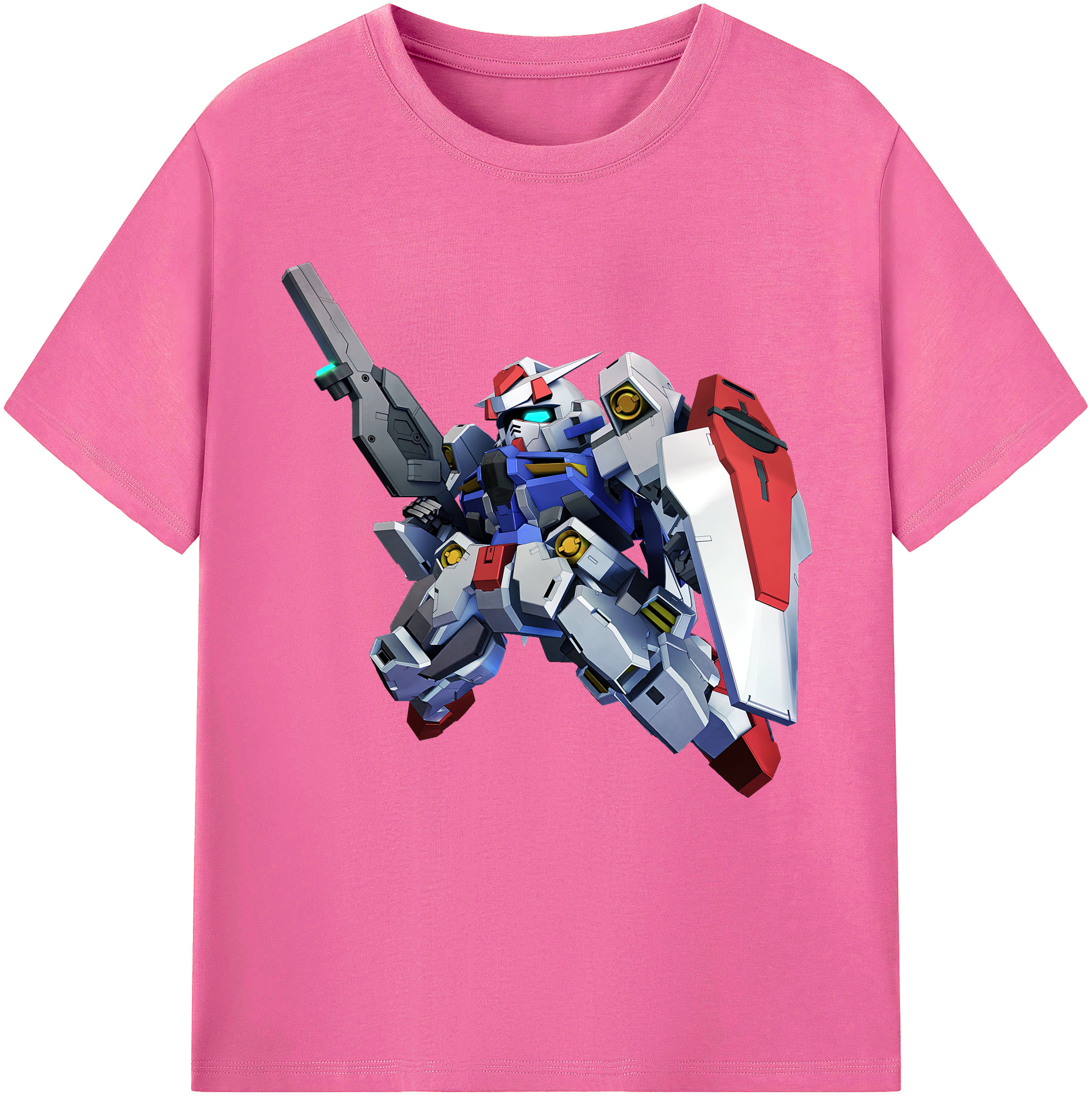 （画像用） 機動戦士ガンダム Mobile Suit Gundam レディースカジュアルプリントTシャツ（綿100％）